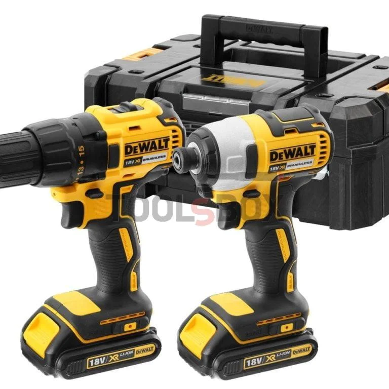 Dewalt DCK2059D2T Screwdriver and Impact Driver XR Brushless 18V DCD777 / DCF787 Kit