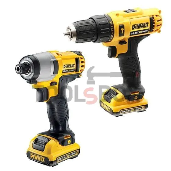 Dewalt DCK218D2T Screwdriver and Impact Driver XR 10.8V DCD716 / DCF815 Kit