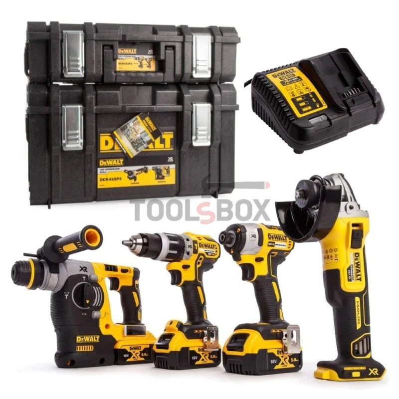 Dewalt DCK422P3, 18V, 3x5Ah cordless brushless drill set