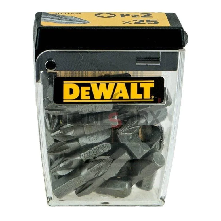 Bits for screwdriver Pz2 - 25mm DeWALT DT71521 , 25 pieces