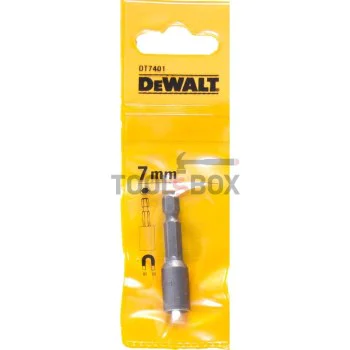 Глухо ключе с магнит DeWALT DT7401 / 7 мм