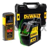 Лазерен нивелир DeWALT DW0889CG с 2 зелени лъча 20 м, 0.3 мм/м + Лазерна ролетка DW099E