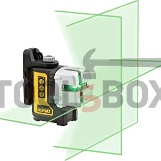 Лазерен нивелир DeWalt DW089CG - 3 зелени лъча 50 м