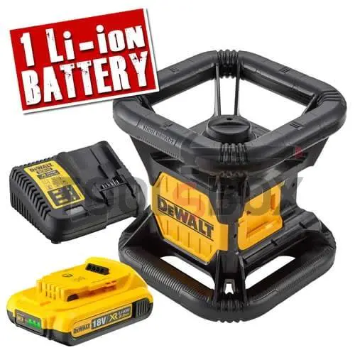 DeWALT Rotary Laser Level DCE074D1R , 18V , Red Beam