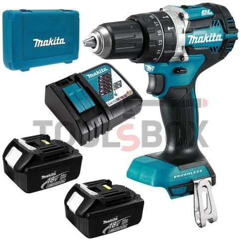 Cordless impact driver - drill Makita DHP484RFE / 18V / 54Nm / 3 Ah Li-Ion