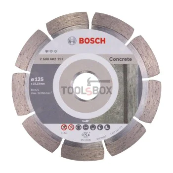 Диамантен диск Bosch 2608602197 Standard for CONCRETE 125x1.6x22.23мм
