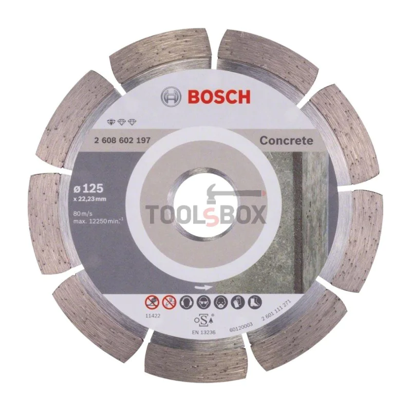 Bosch diamond disc 2608602197 Standard for CONCRETE 125x1.6x22.23mm