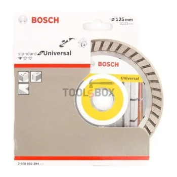 Диамантен диск Bosch 2608602394 Standard for Universal TURBO 125x2.0x22.23мм