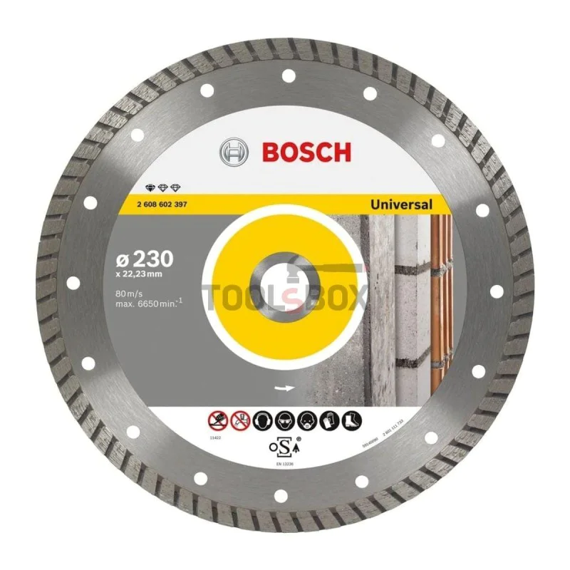 Bosch diamond disc 2608602397 Standard for Universal TURBO 230x2.5x22.23mm