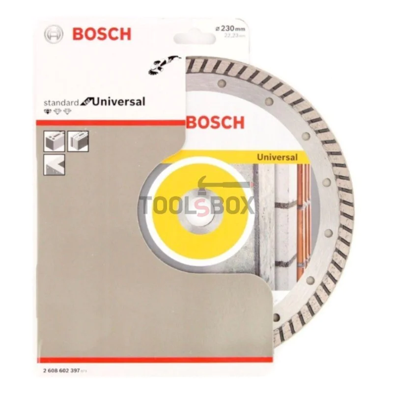 Bosch diamond disc 2608602397 Standard for Universal TURBO 230x2.5x22.23mm