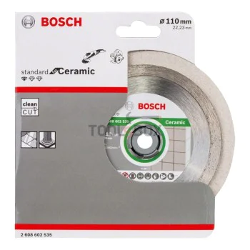 Диамантен диск Bosch 2608602535 Standard for Ceramic 110х1.6x22.23мм