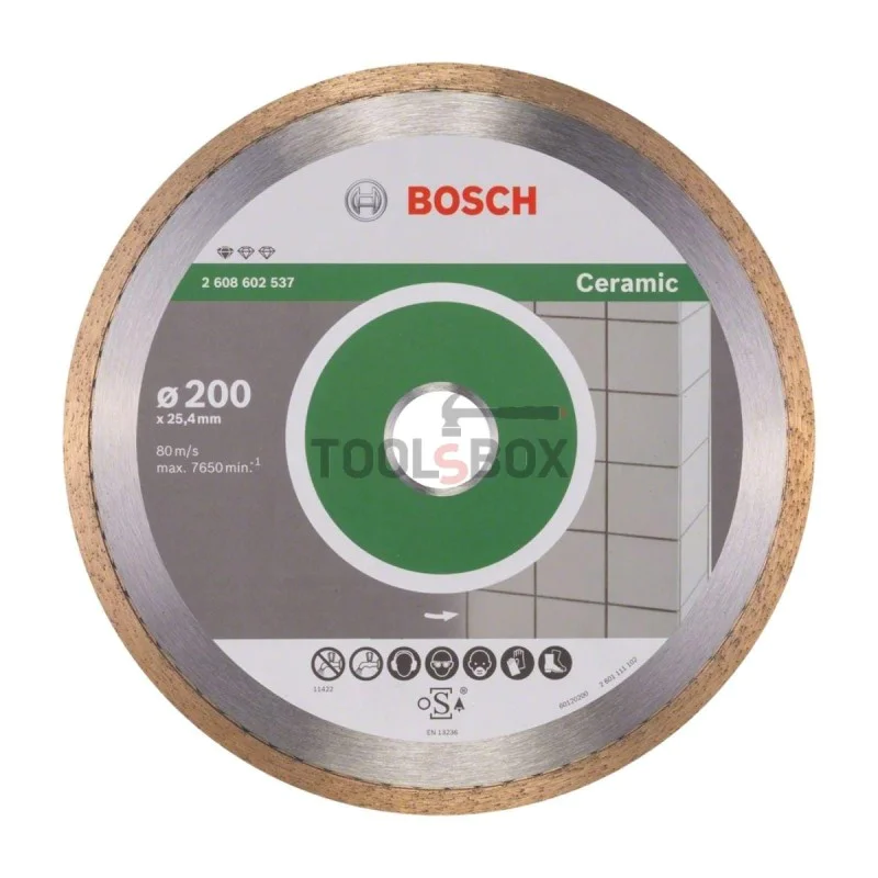 Bosch Diamond Disc 2608602537 Standard for Ceramic 200x1.6x25.40mm