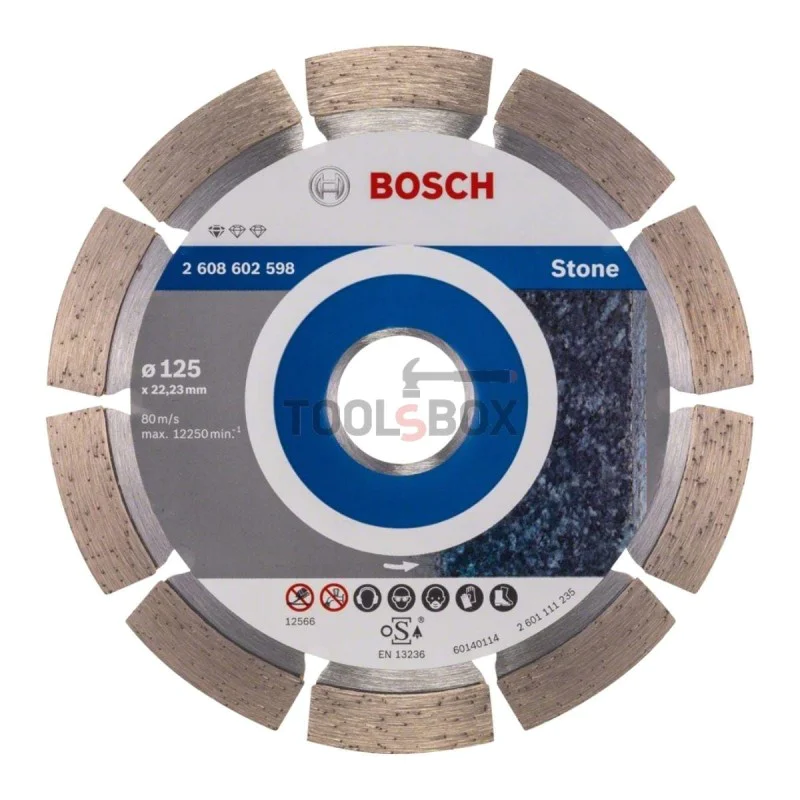 Bosch Diamond Disc 2608602598 Standard for Stone 125x1.6x22.23mm