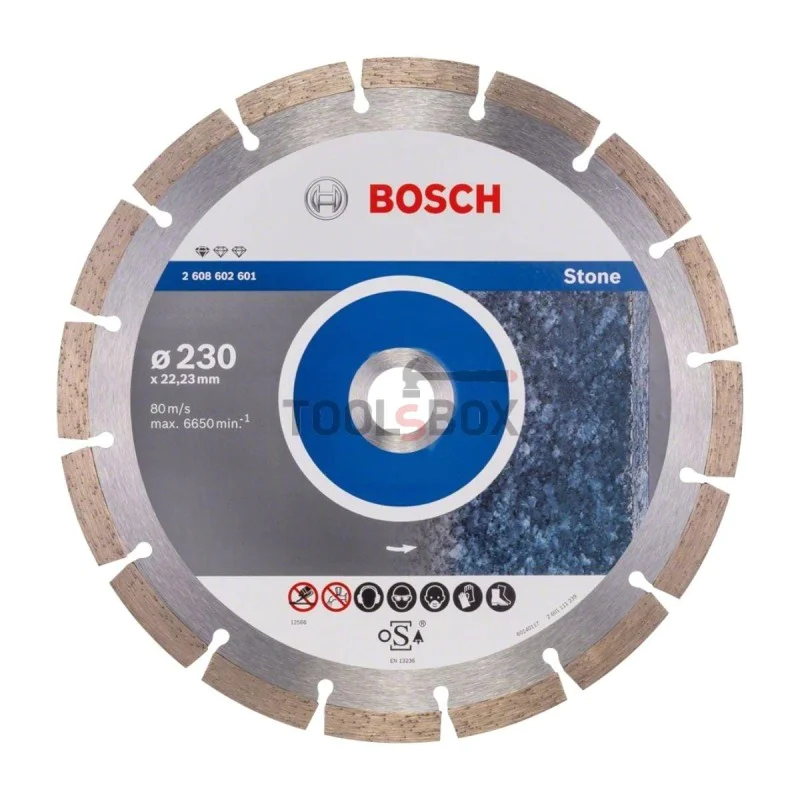 Bosch Diamond Disc 2608602601 Standard for Stone 230x2.3x22.23mm