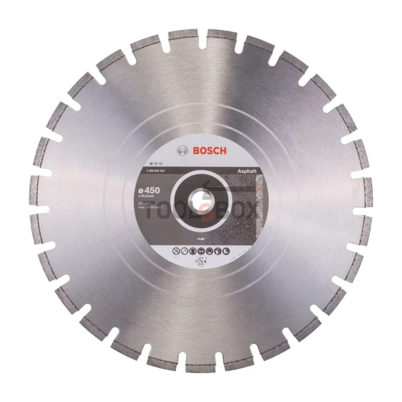 Bosch Diamond Disc 2608602627 Standard for Asphalt 450x3.2x25.40mm