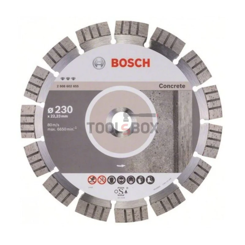 Bosch Diamond Disc 2608602655 Best for Concrete 230x2.4x22.23mm