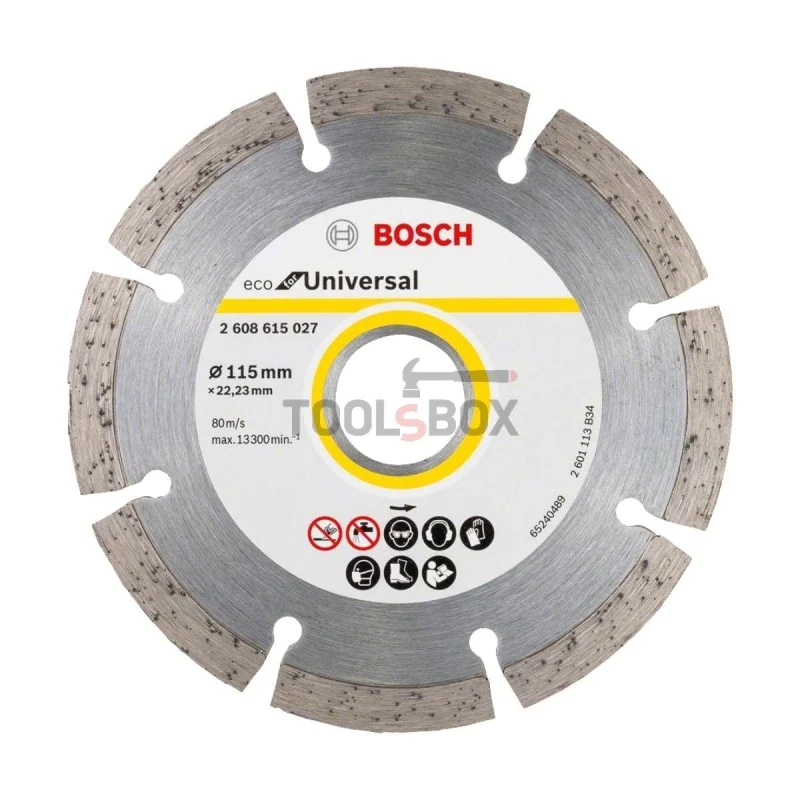 Bosch 2608615027 ECO Universal 115x2.0x22.23mm diamond blade