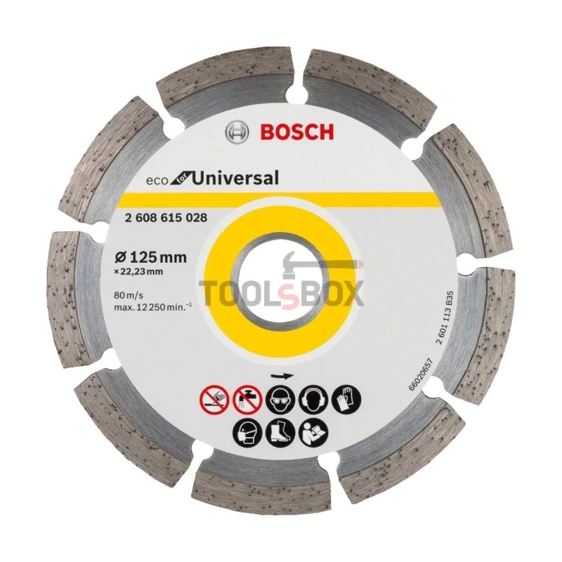 Bosch 2608615028 ECO Universal Diamond Wheel 125x2.0x22.23mm