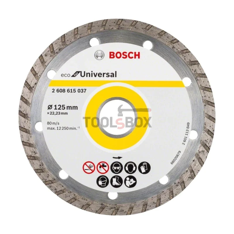 Bosch 2608615037 Turbo ECO Universal Diamond Wheel 125x2.4x22.23mm