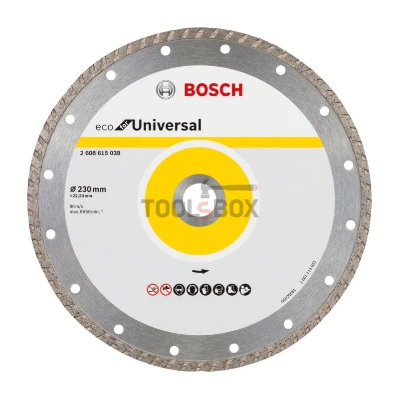 Bosch 2608615039 Turbo ECO Universal diamond blade 230x3.0x22.23mm