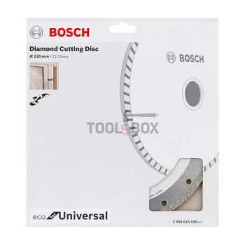 Диамантен диск Bosch 2608615039 Turbo ECO Universal 230x3.0x22.23мм