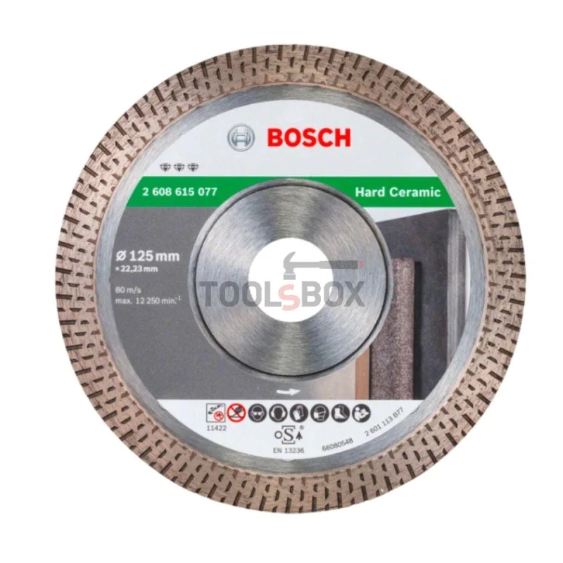 Bosch Diamond Disc 2608615077 Standard for Hard Ceramic 125x1.4x22.23mm