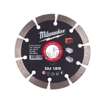 Диамантен диск Milwaukee DU125×22,2мм, 4932399522