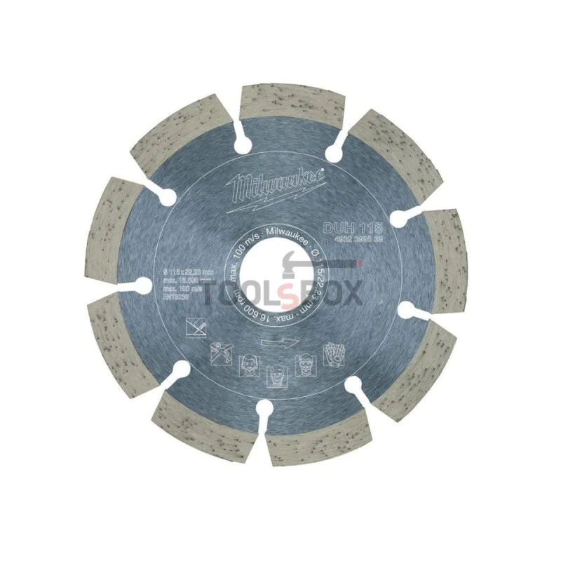 Milwaukee DUH 115x22,2mm Diamond Disc, 4932399539