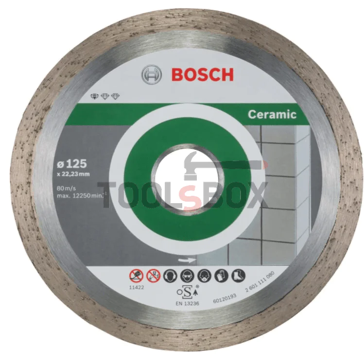 Диск диамантен за рязане на керамика BOSCH Standard for Ceramic 125x22,23x1,6 mm, 2608603232