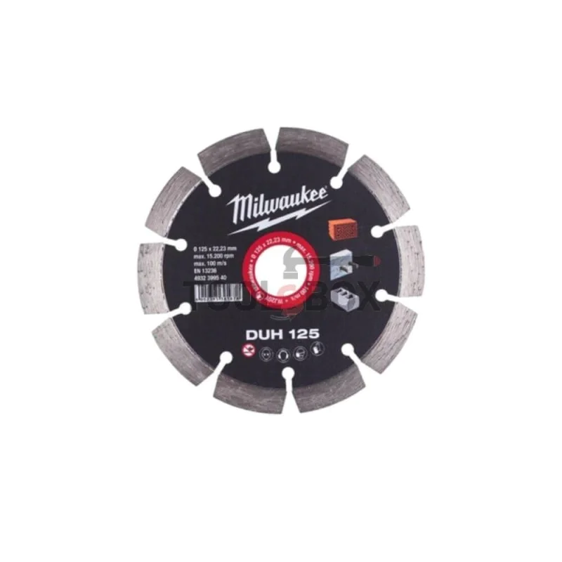 Diamond disc for reinforced concrete and rock masses ø125 Milwaukee 4932399540