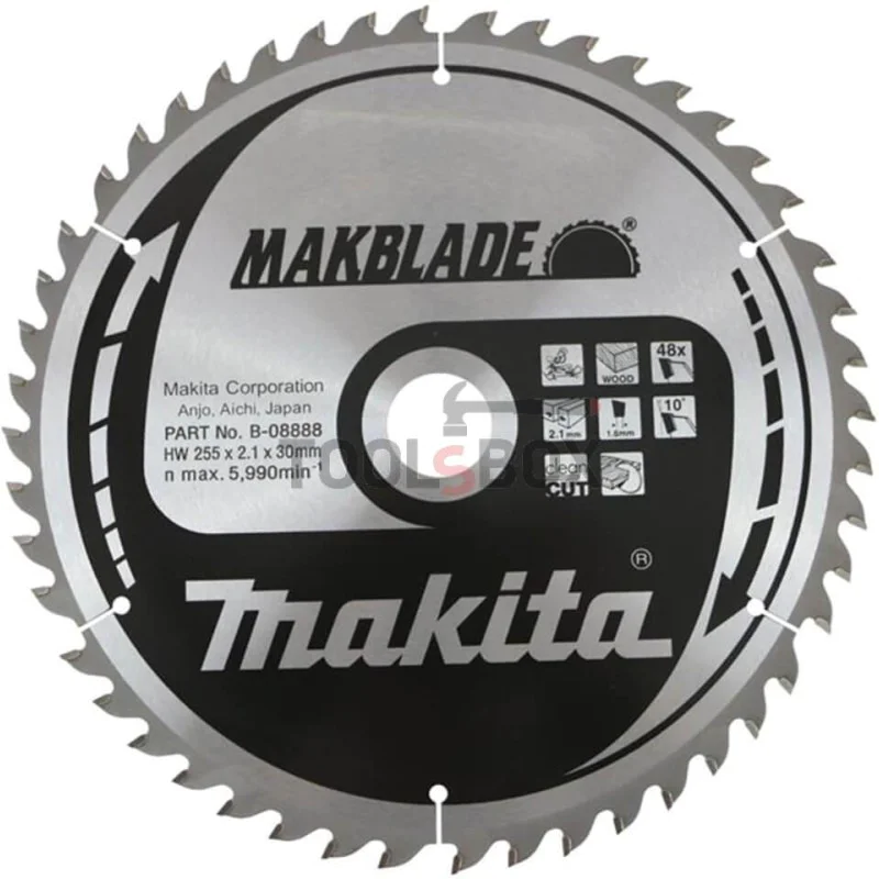 Makita Makblade metal disc for fine wood cutting, HM 255x30x 2.1, z 48, B-08888