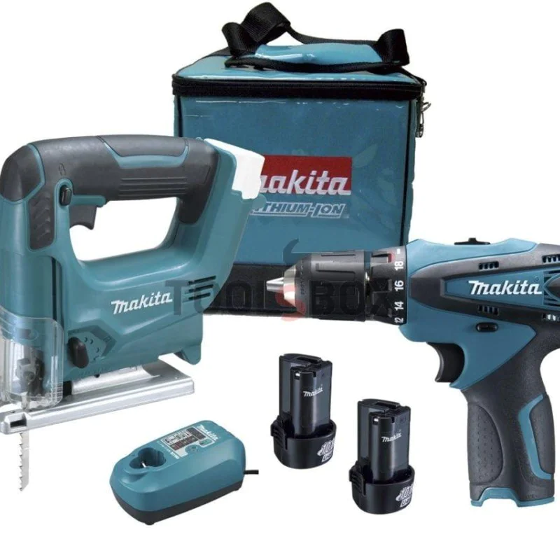 Cordless jig saw set JV100 + DF330 Makita DK1475 , 10.8V