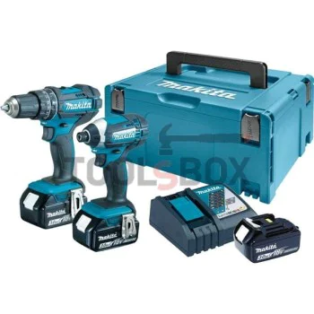 Set of 2 Makita DLX2131JX1 - 18V / 3.0Ah Li-Ion cordless machines