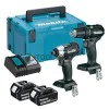 Комплект Makita DLX2221BT2 Винтоверти BL MOTOR Безчеткови 18V