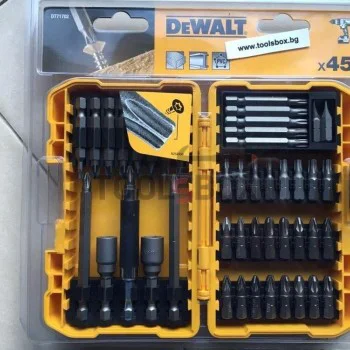 Накрайници DeWALT DT71702 комплект 45 бита с магнитен държач