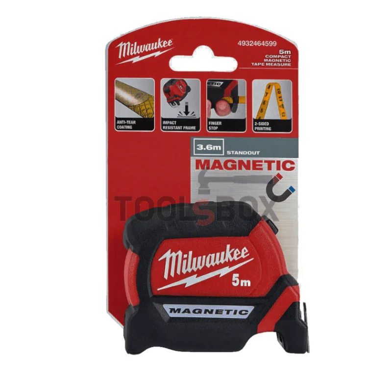 Milwaukee 5m Anti-impact Magnetic Roller 4932464599 / Double Face Magnetic