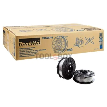 Галванизирана тел Makita 199137-9, 50 ролки