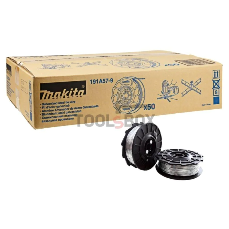 Galvanized wire Makita 199137-9, 50 rolls