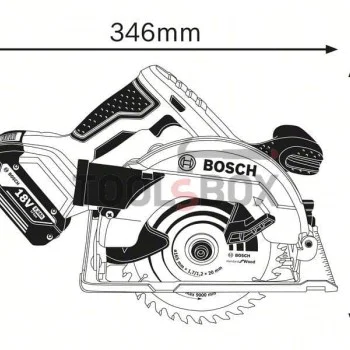 Cordless circular saw Bosch GKS 18V-57 / 06016A2200 CUT OFF