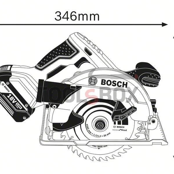 Cordless circular saw Bosch GKS 18V-57 / 06016A2200 CUT OFF