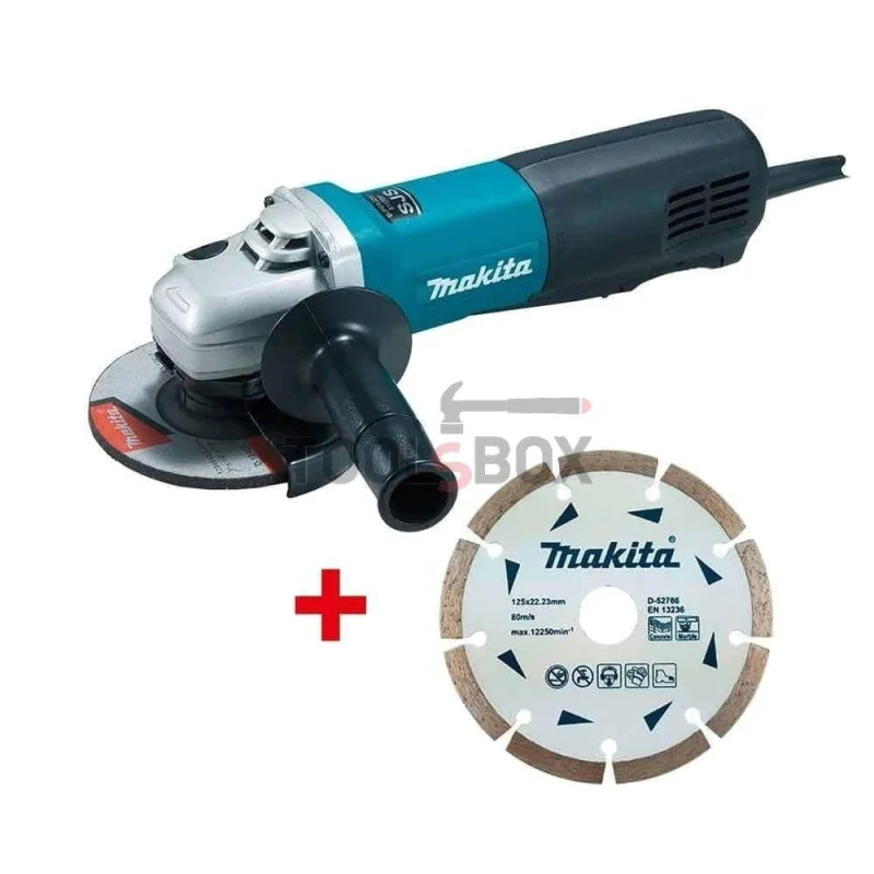 Angle grinder Makita 9565PZ + Diamond Disc Makita D-52766