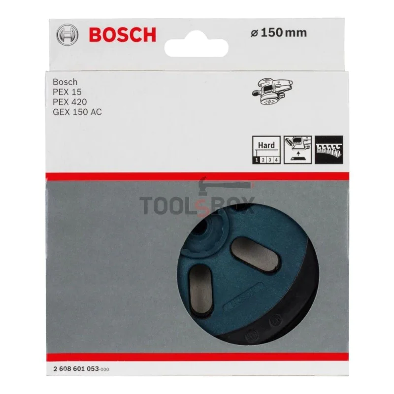 Rubber plate for grinding machine BOSCH 2608601053 (hard) 150mm