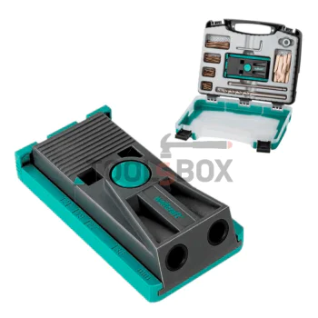 Angled hole template set with accessories WOLFCRAFT 4642000 u 12-30 mm