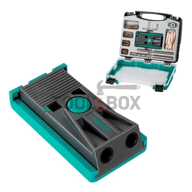 Angled hole template set with accessories WOLFCRAFT 4642000 u 12-30 mm