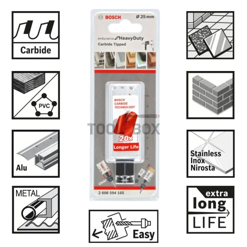 BOSCH Endurance for Heavy Duty Carbide, 25x60mm