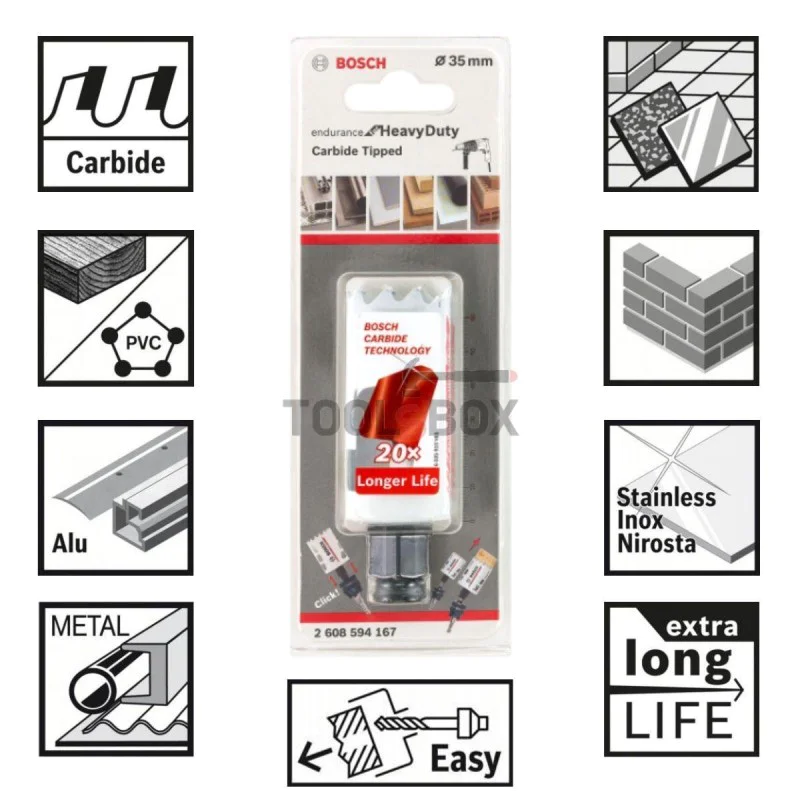 BOSCH Endurance for Heavy Duty Carbide, 35x60mm
