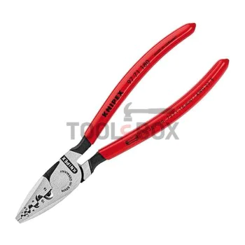 Кербовъчни клещи Knipex 97 71 180, за кабелни накрайници 180 мм, ф 0.25-16 мм2, AWG 23-5