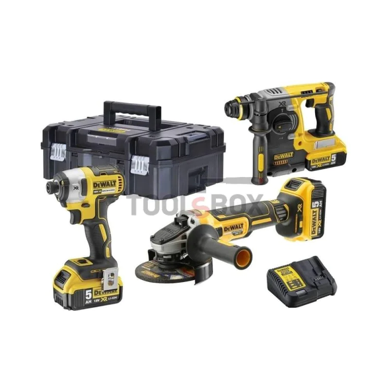 DeWALT DCK305P3T 18V 5Ah cordless brushless drill set
