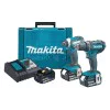 Makita DLX2127X cordless tool set, 18V DDF482 / DTD152