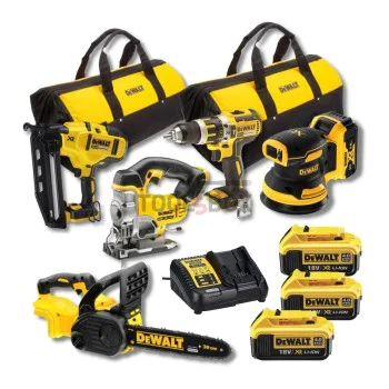 Комплект акумулаторни машини за дърводелци DeWalt 18V